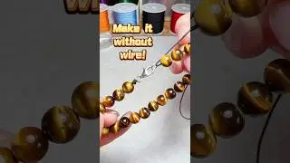 DIY Tips: How to make a clasp bracelet without a wire? #howto #diy #tips