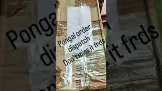 🪔 Pongal Orders Dispatch 🚚Thanks for the amazing support 🙏Quality packing & safe shipping 💛❣️