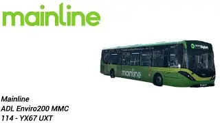 Trentbarton 114 - YX67 UXT | ADL E200 MMC | Mainline