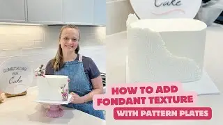 How to Emboss Fondant Using a Pattern Plate - Easy Cake Decorating Tutorial