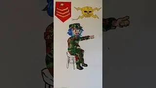COMMANDO ELITE - Jamie Female Soldier ( Artwork 🎨 ) 🪖🇺🇲💣🎖🧨💥 # anime  drawing part 4