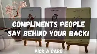 Pick a cArd Tarot Reading Compliments People are Saying BEHIND your Back! 