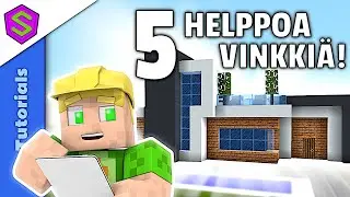 N&auml;in Helposti Rakennat Modernin talon! | Minecraft Tutoriaali