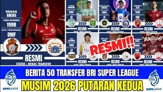 RESMI‼️BERITA 50 TRANSFER BRI SUPER LEAGUE 2026 🔥 RENAN AREIAS PERSIJA || BERITA PERSIJA HARI INI