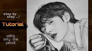How to draw BTS V step by step 💜 BTS Drawing Tutorials | YouCanDraw