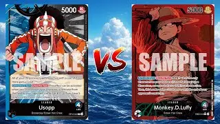 One Piece TCG Usopp VS Red Green Smoker And Green Purple Luffy!!