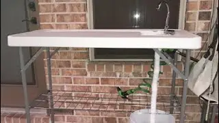 Avocahom Folding Fish Cleaning Table Portable Camping Double Sinks Table Review