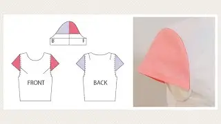Cap Sleeve Pattern ဆွဲနည်း ၊ စက်ချုပ်နည်း