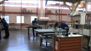 Myrtha Pools manufacturing unit: Pre-assembly area
