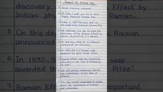 10 Lines Speech On National Science Day In English || Science Day Speech In English ||&nbsp;#shorts