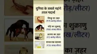 दुनिया के सबसे महंगे तरल पदार्थ  | Top  Expensive Liquids. #shorts​ #gk​ #liquid​