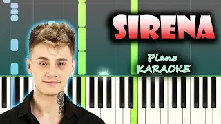 Hugo Cobo - Sirena | KARAOKE Piano Acústico / Tutorial / Cover