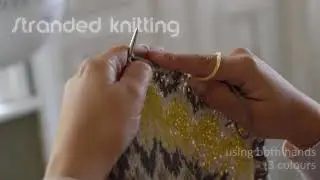 Stranded knitting - Both hands - 3 colours