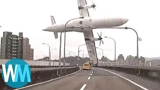 TOP 10 des pires CRASHS D'AVIONS FILM&Eacute;S par une CAM&Eacute;RA !