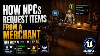UE5 God of War Shop System &ndash; Customer NPC Trade Requests, Smart Objects & AI Workflow - Ep 68
