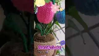 #pink lily# my new 🧶 flower 🌷🌷😘🌷🌷#