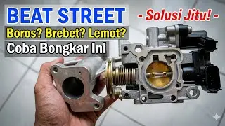 Cara Mencopot Throttle Body Honda beat Street (Part 1)