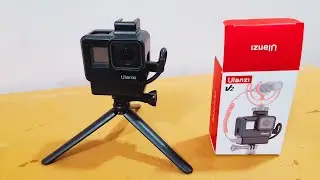 Unboxing and Review of ULANZI V2 Protective Housing Case Vlogging Frame Cage Mount with Microphone
