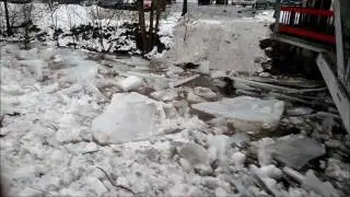 Spektakul&auml;rer Eissto&szlig; durch Treibeis