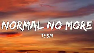 TYSM - Normal No More (Lyrics) | I don't wanna be normal no more