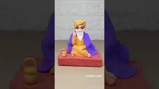 Guru Nanak jayanti 😍🙏 Clay Art Guru Nanak ji idol #gurunanakdevji #gurunanak #punjabi #clayart #art