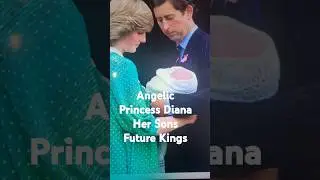 Angelic Princess Diana Cradling Baby Prince William Future King 1982