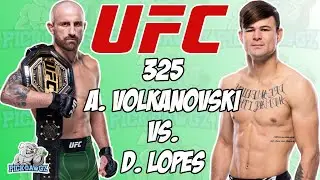 UFC 325 Volkanovski vs Lopes picks and predictions | UFC Australia