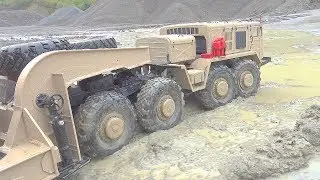 RC VEHICLES WORK EXTREME! RC IN RAIN! AMAZING MAZ 537G WORK HARD IN MUD AND WATER