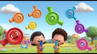 Seven Little Kaleidoscopes Spin Color Spi | Nursery Rhymes for Kids & Baby Songs
