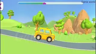 Build a new taxi car and drive kids knowledge game video #trending #viralvideo #video