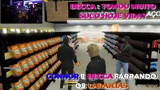 CONNOR E BECCA FARPANDO OS LARANJAS!!! - GTA RP