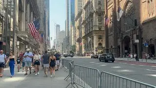 Manhattan | New York | United States - M1 Bus Ride - 4th Avenue - Park Avenue - Madisson Avenue - 4K