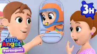 Uma Aventura Espacial | 3 HORAS de Músicas Infantis em Português 🎵 | Little Angel Brasil