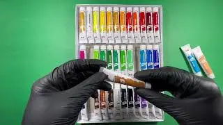 ASMR Acrylic Color Mixing | Most Satisfying Sounds 🎨 #ASMR #ColorMixing