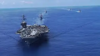 Carl Vinson CSG Transits Philippine Sea With JMSDF