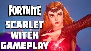 FORTNITE SCARLET WITCH Skin Gameplay