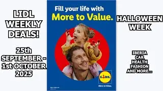 Lidl Weekly Deals 25th September - 1st October 2025 Halloween Week