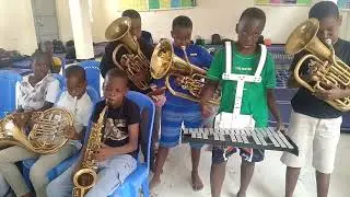 GLOCKENSPIEL, FRENCH HORN, ALTO SAX, EUPHONIUM AND BARITON-ST CLARET SCHOOL BAND