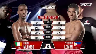 Brave 1 Free Fight  Frans Mlambo vs Stephen Loman