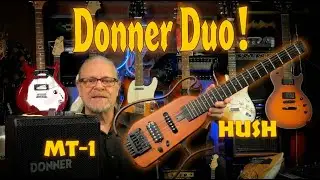 Обзор акустической системы Donner MT-1 и гитары HUSH: портативное питание и бесшумная гитара для ...
