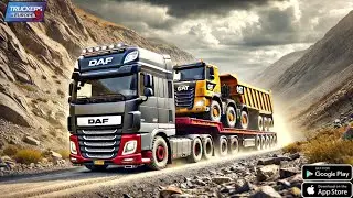 🚛Truckers of Europe 3🚦 Quarry to Airolo 🛣️ DAF XF truck✅ Articulated truck  delivery GamePlay