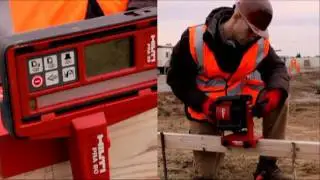DEMO of a batter board application with the Hilti Rotating Laser PR 35
