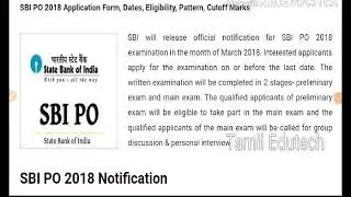 SBI PO 2018 Application Form, Dates, Eligibility, Pattern, Cutoff Marks