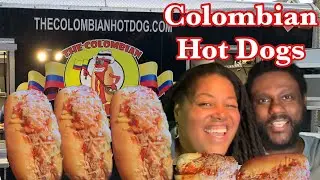 First Time Trying COLOMBIAN HOT DOGS 🇨🇴🌭