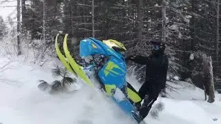 GOON RIDING MY SNOWMOBILE!!