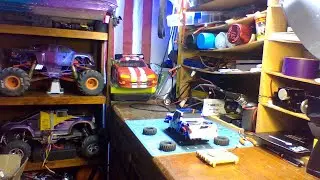 Hanging out, spinning wrenches on my R/Cs and, chatting.