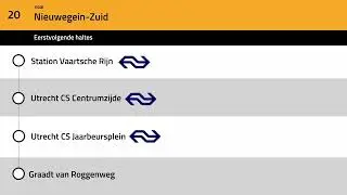 Omroepen Lijn 20 U-OV Utrecht: P+R Science Park - Nieuwegein-Zuid