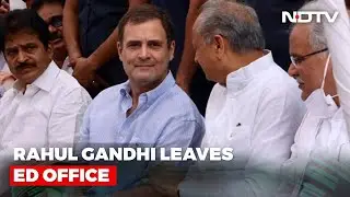 Rahul Gandhi Leaves Probe Agency Office After Questioning