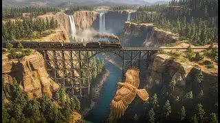 Peaceful Journey Over Rivers & Waterfalls | Cinematic Nature Ambience | Relaxing Scenic Experience