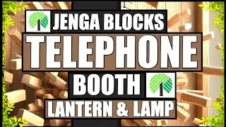 🟢UNIQUE TUMBLING TOWER BLOCKS TELEPHONE BOOTH LANTERN & LAMP🟢WOODEN AFFORDABLE CRAFTS🟢EVERYDAY IDEAS